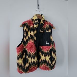 STUSSY FILLMORE SHERPA Vest, Mustard 118436